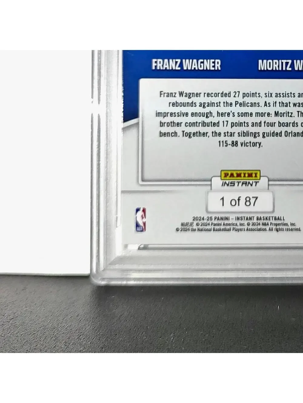 Franz Wagner / Moritz Wagner 2024 Panini NBA #90 Basketball PSA 10 Gem Mint